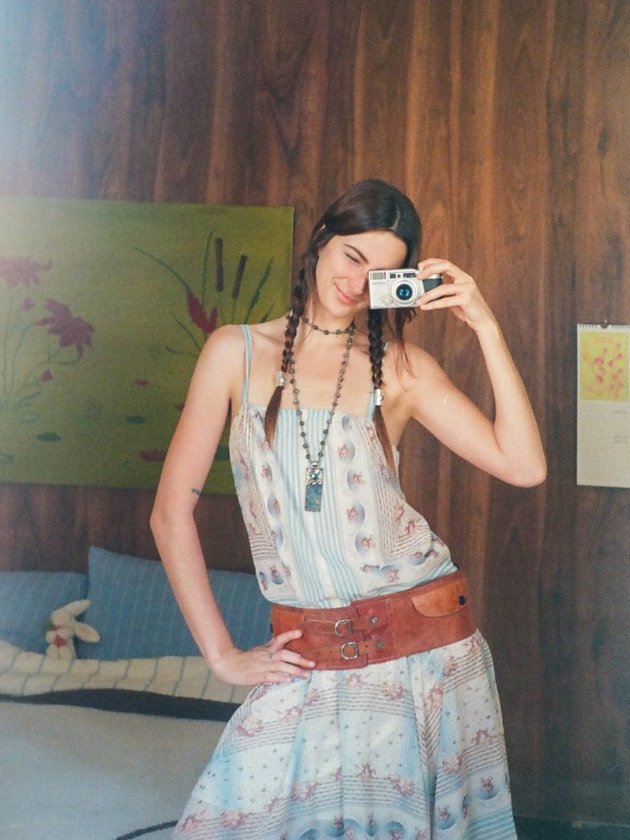 Heritage Scarf Print Cotton Dress seen on you