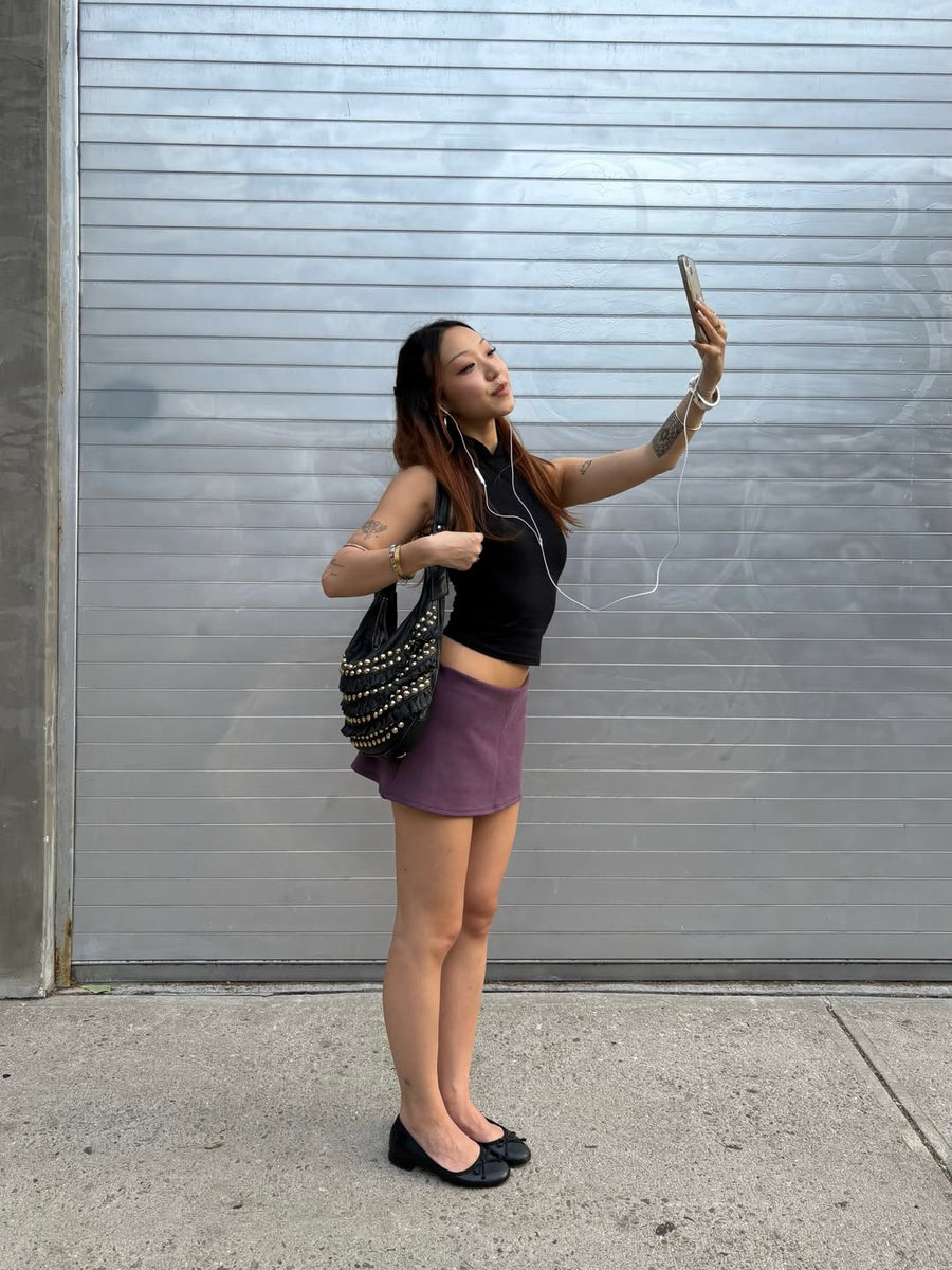 Aria Skirt in Purple seen on you