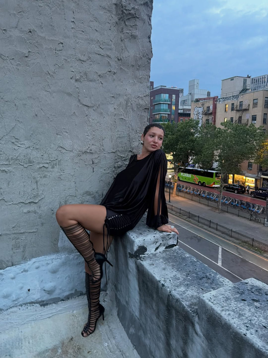 Roxanne Off Shoulder Dress seen on you