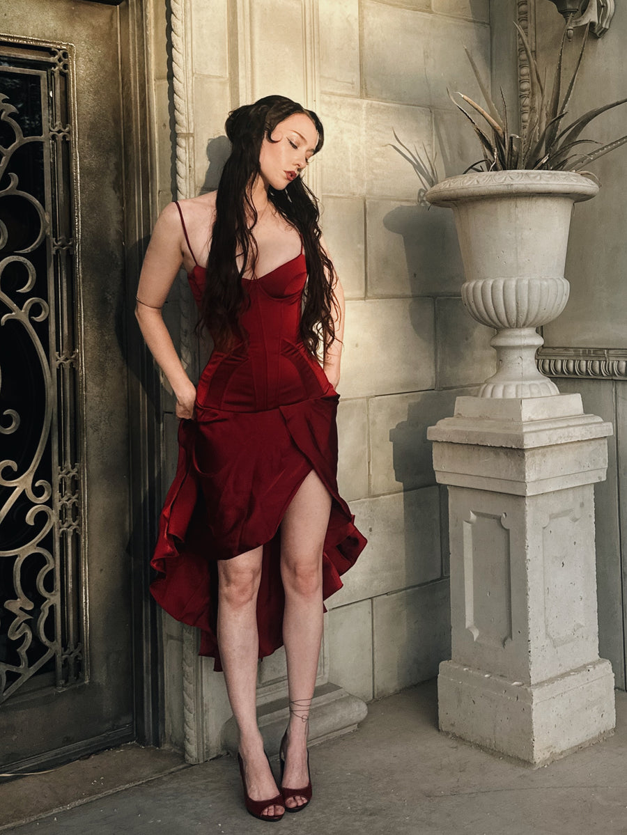 Clavicle Corset Midi Dress seen on you