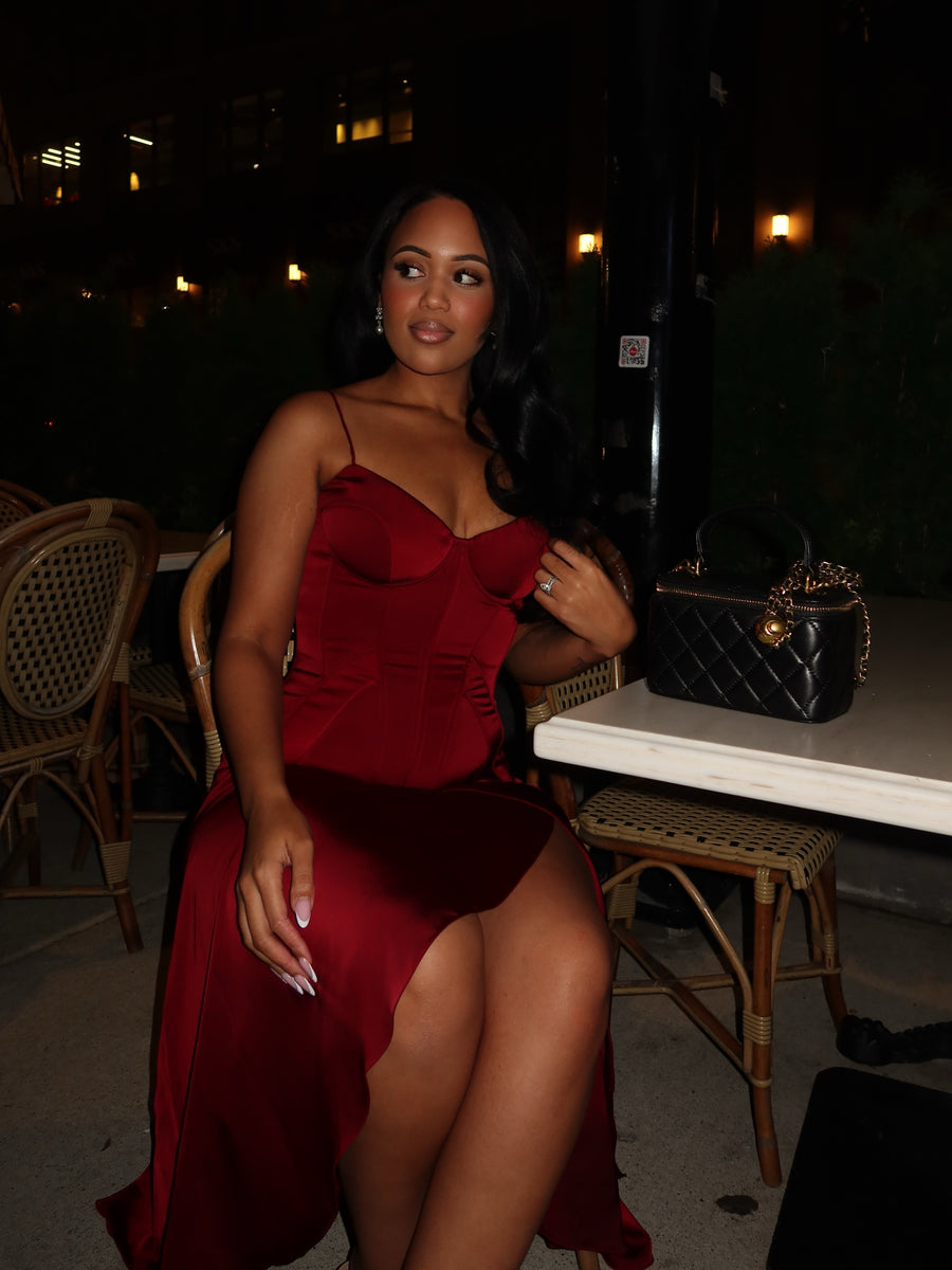 Clavicle Corset Midi Dress seen on you