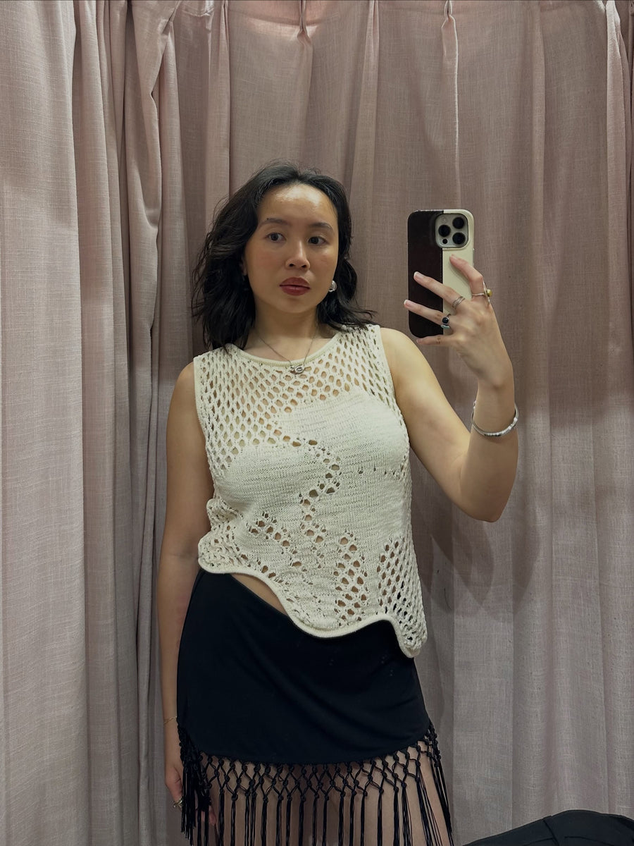 Perry Crochet Tank Top seen on you