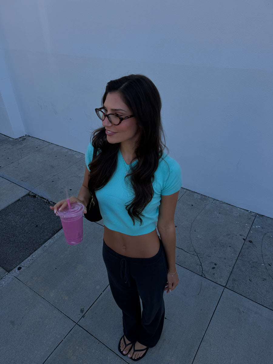 Romi Sweater in Aqua seen on you
