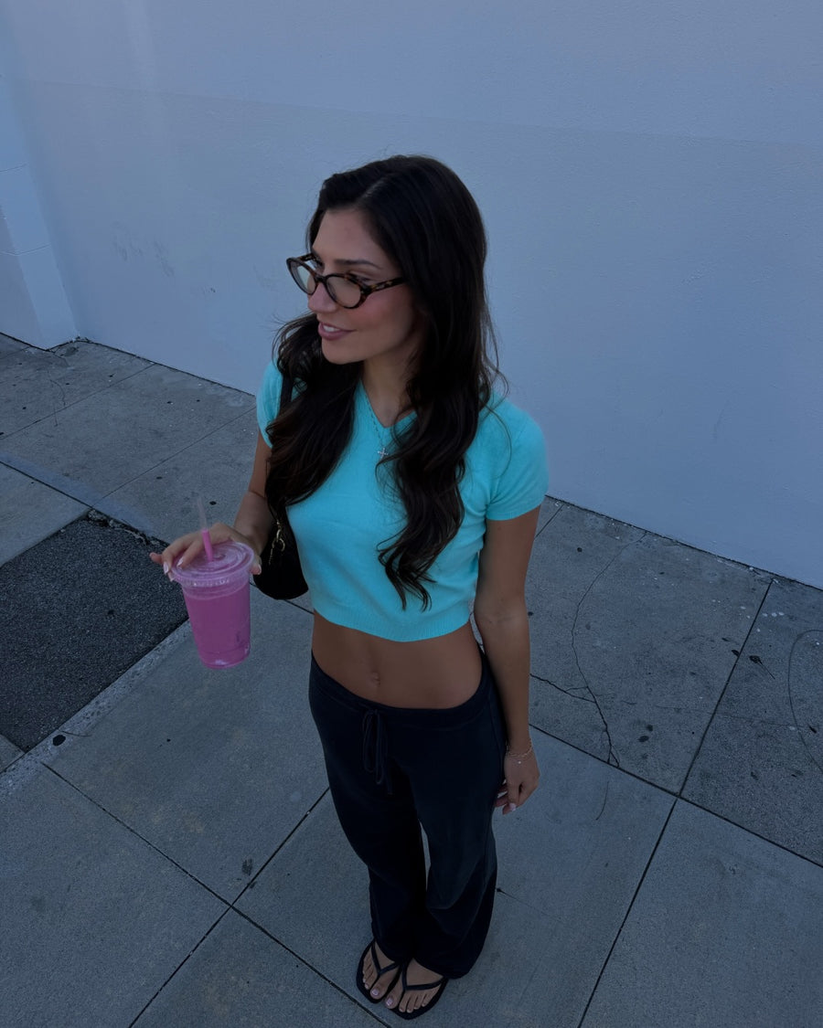 Romi Sweater in Aqua seen on you