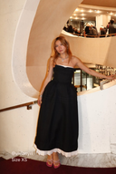 Black Flower Bud Maxi Dress