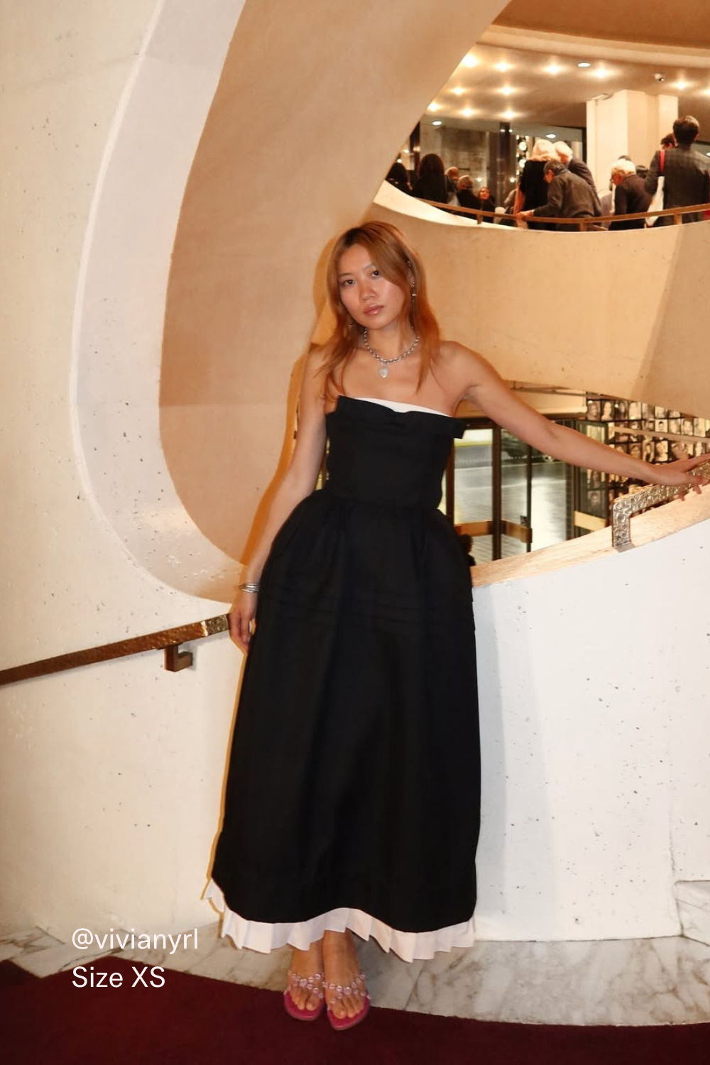 Black Flower Bud Maxi Dress