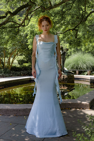 Nana Jacqueline Blue Caroline Dress- Rent from Hauteline S