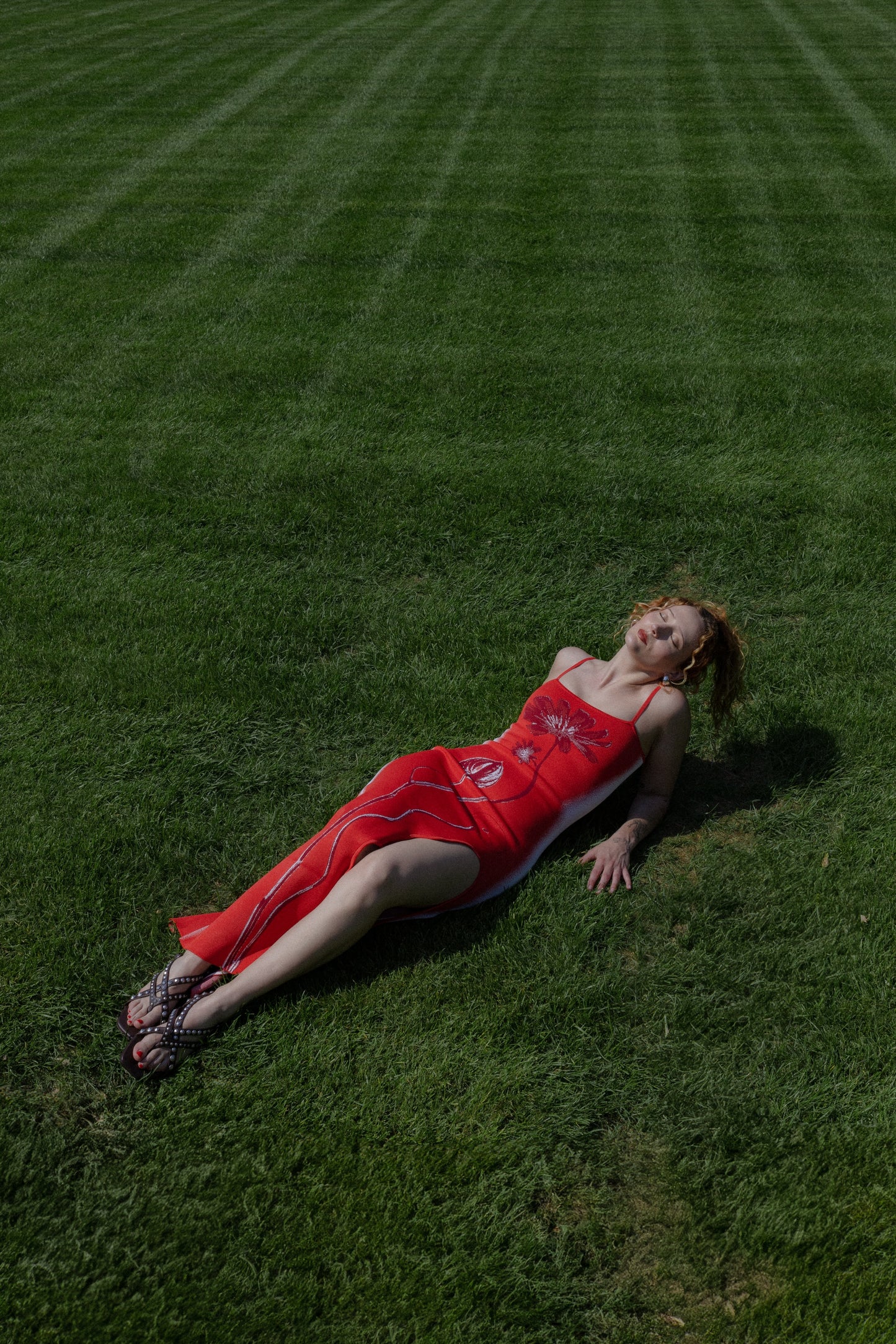 Iris Maxi Dress in Red