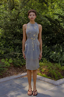 Saturday Indigo Silk Cocoon Dress