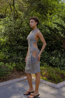 Saturday Indigo Silk Cocoon Dress