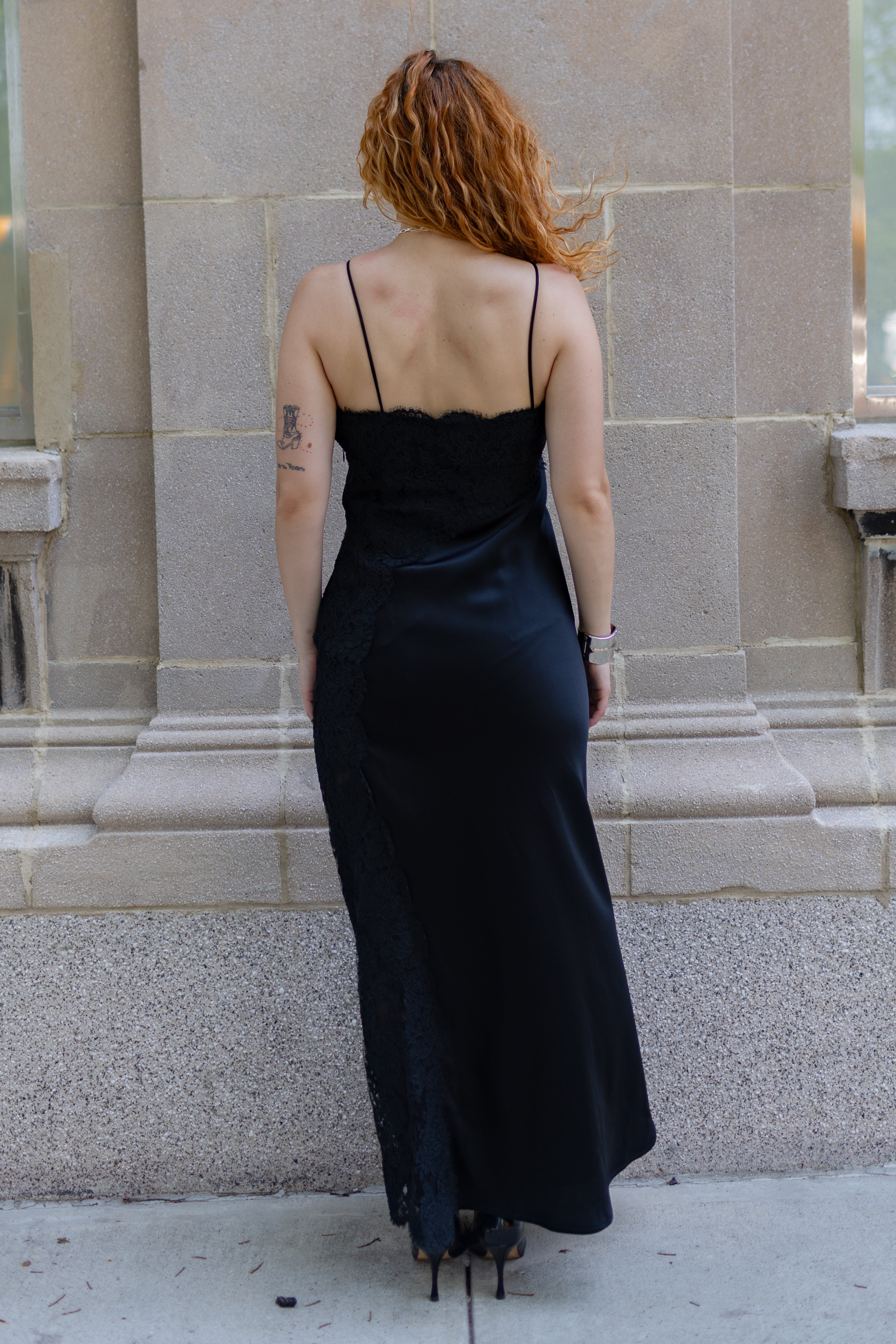 Select Vintage Black Lace Maxi Dress - Rent from Hauteline Select Vintage Black Lace Maxi Dress - Rent from Hauteline