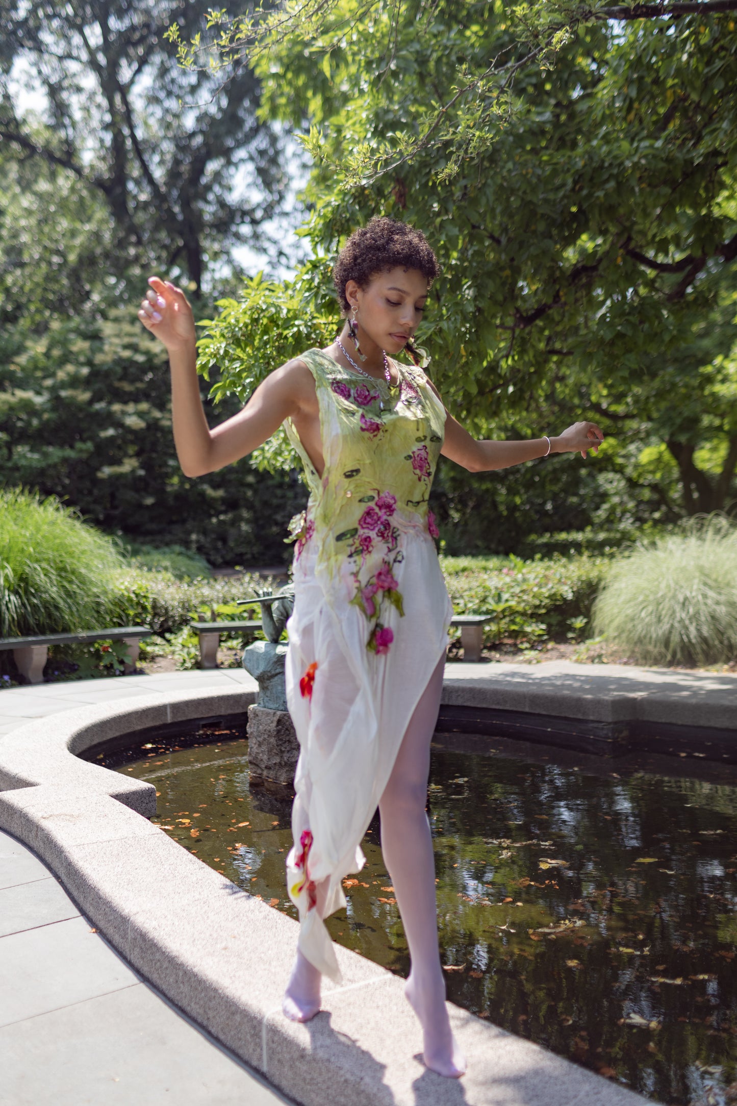 Bioplastic Garden Embellished Dress