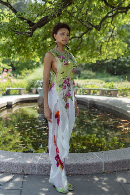 Bioplastic Garden Embellished Dress