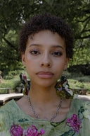 Handmade Bioplastic Earrings Green