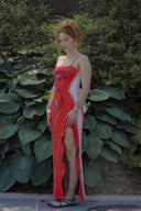 Iris Maxi Dress in Red