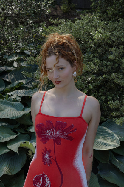 Iris Maxi Dress in Red