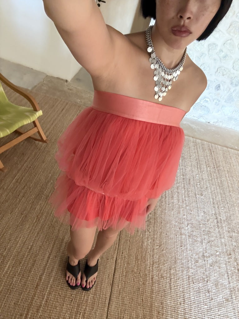 Tutu Dress in Coral seen on you