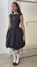 Pleated Pouf Skirt